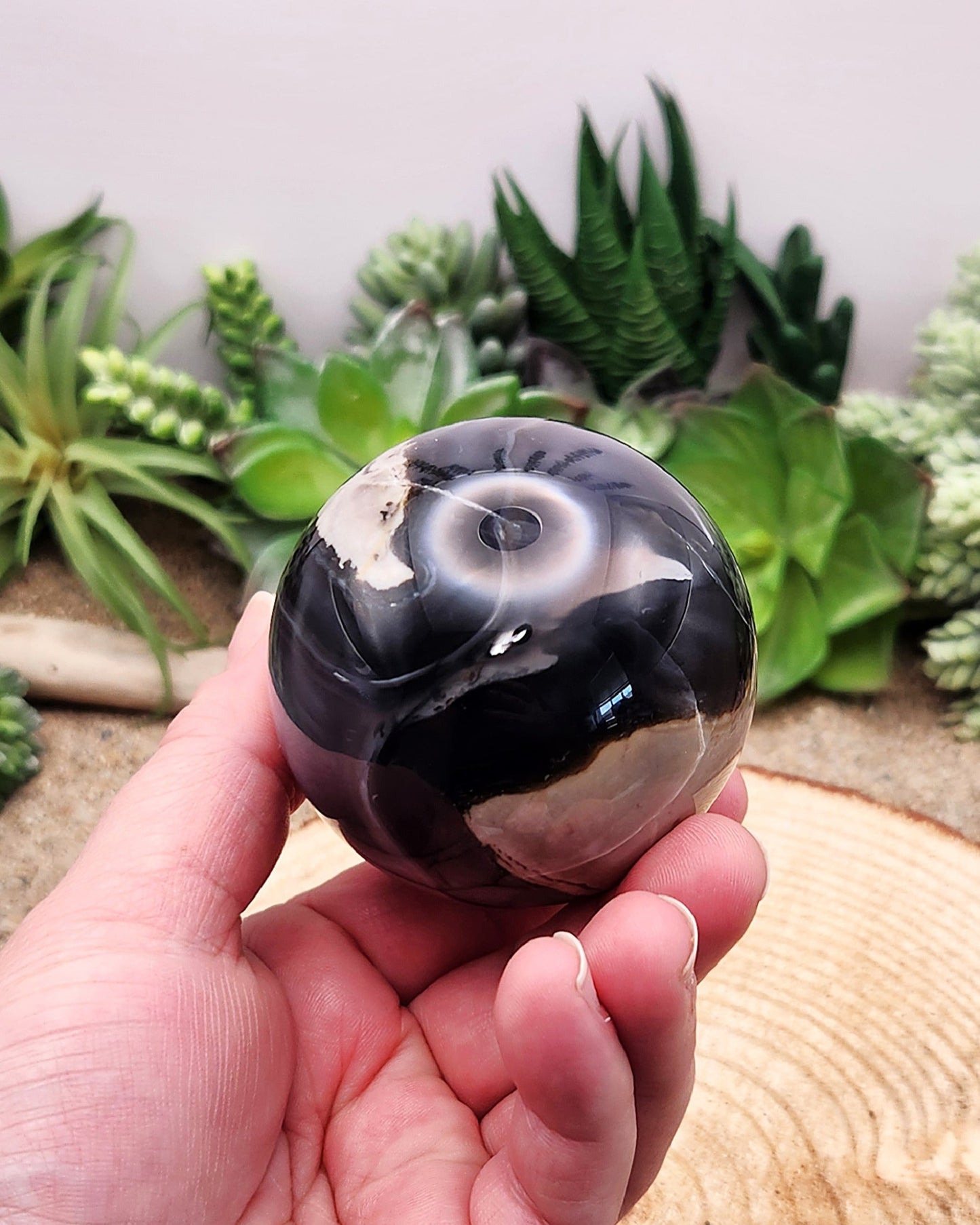 Volcanic Agate Sphere