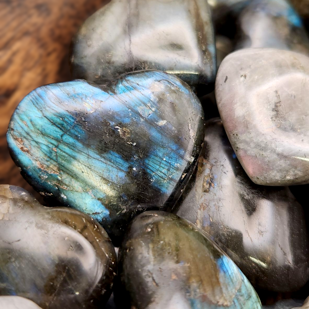 Small Labradorite Heart