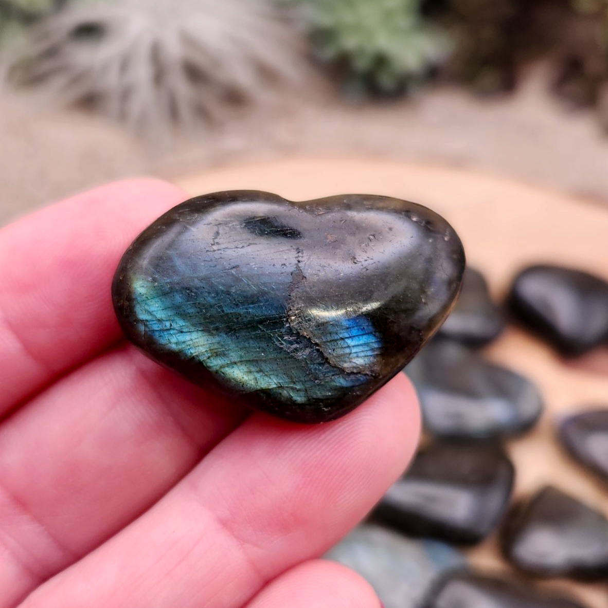 Small Labradorite Heart