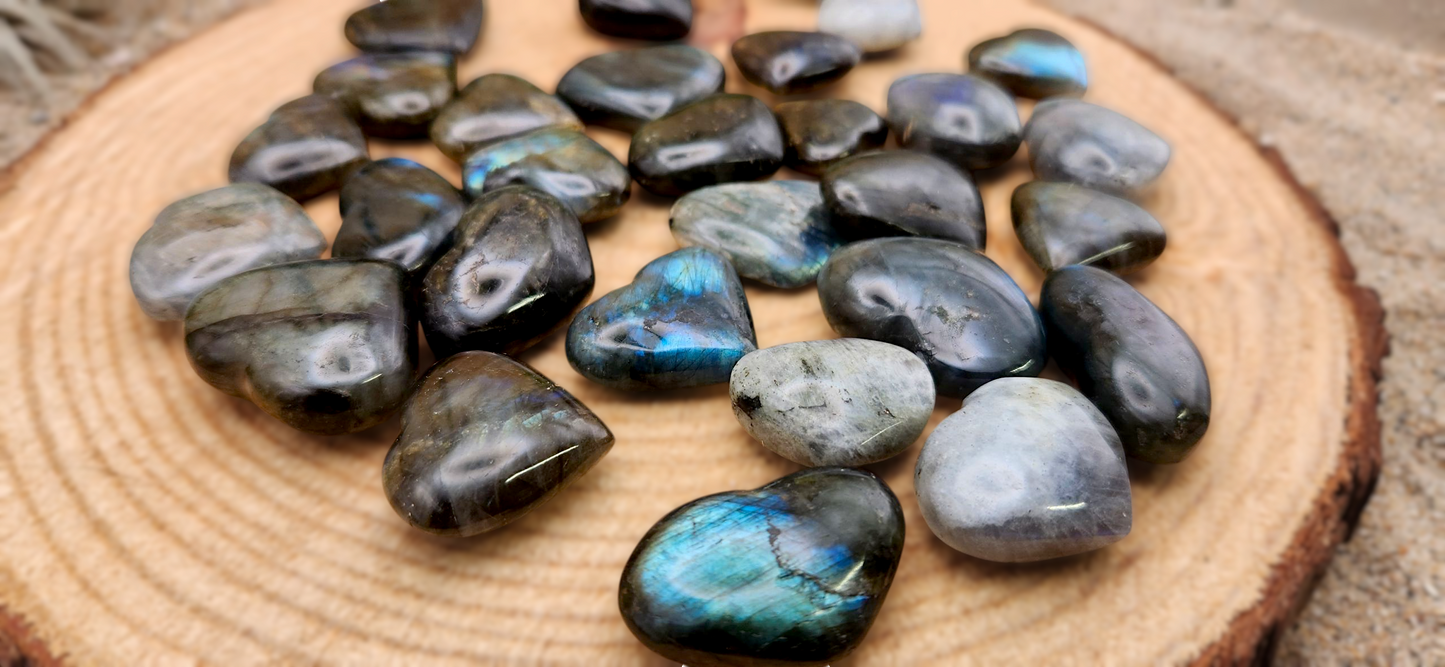 Small Labradorite Heart