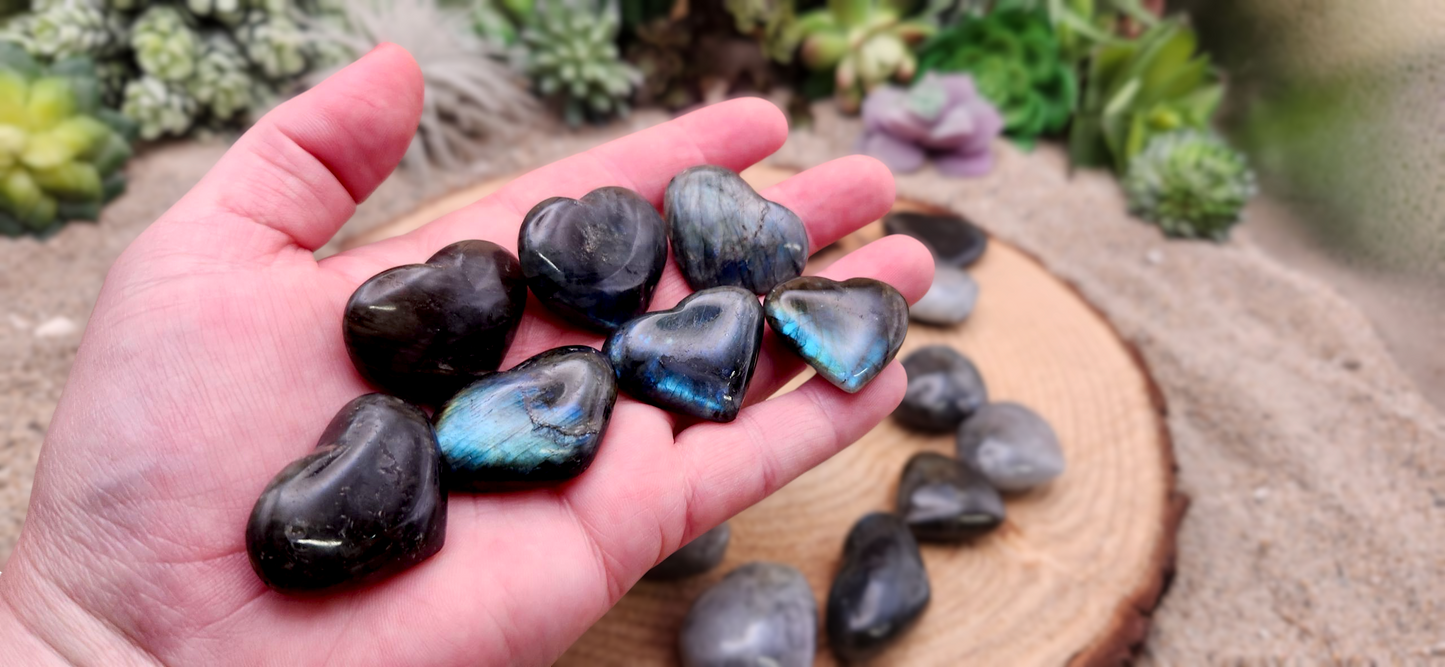 Small Labradorite Heart