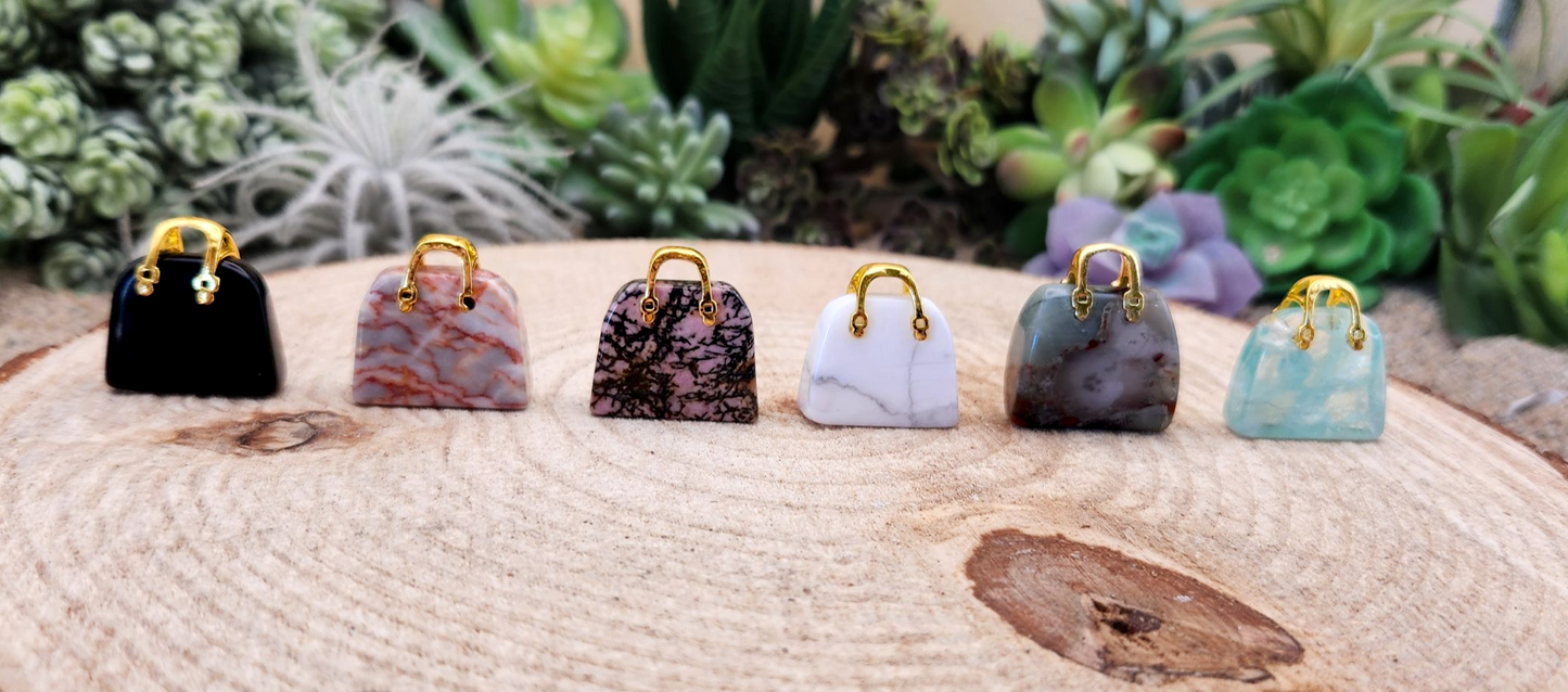 Gemstone Handbag Pendants