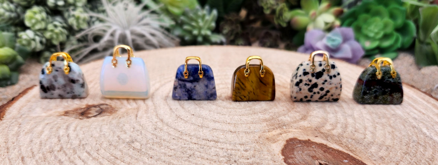 Gemstone Handbag Pendants