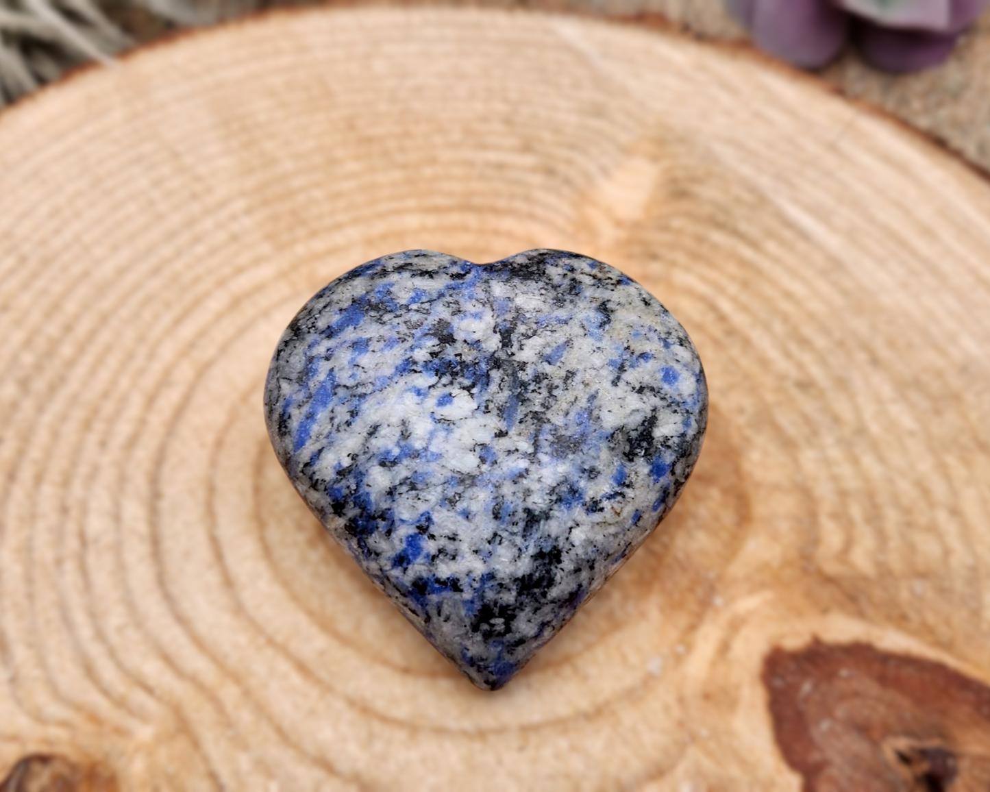 Speckled Sodalite Heart