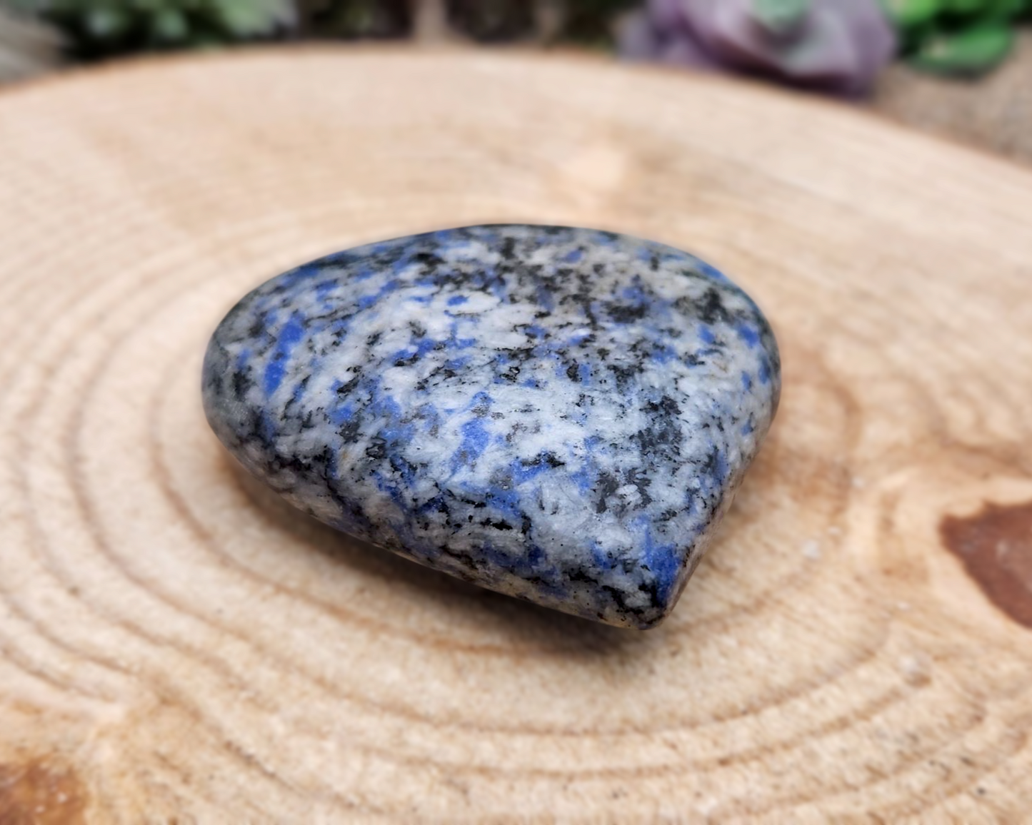 Speckled Sodalite Heart