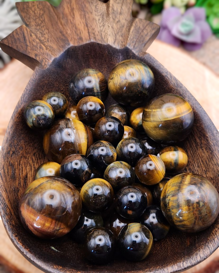 Tiger Eye Spheres