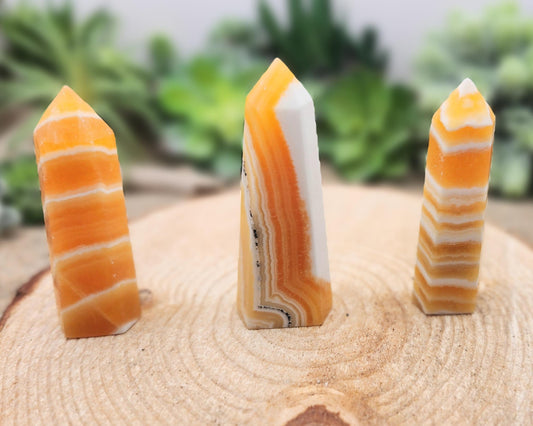 Orange Banded Calcite Tower