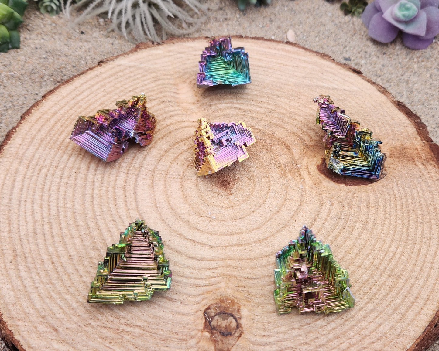 Rainbow Bismuth Crystal