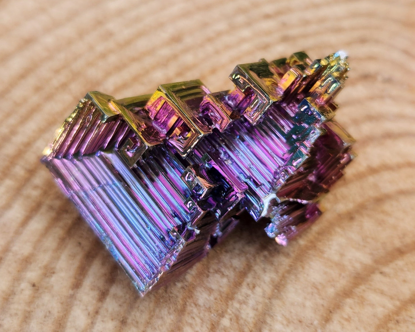 Rainbow Bismuth Crystal