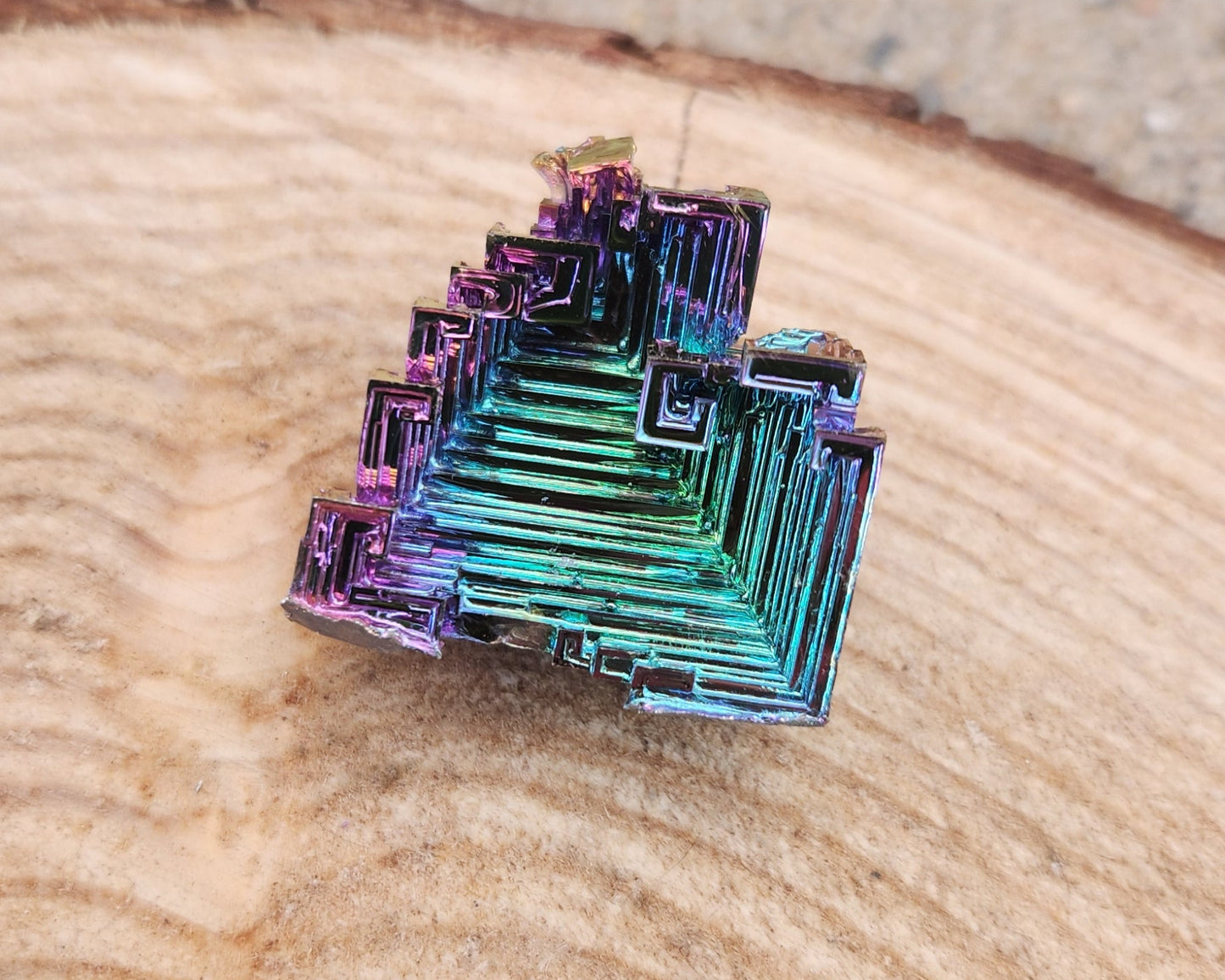 Rainbow Bismuth Crystal