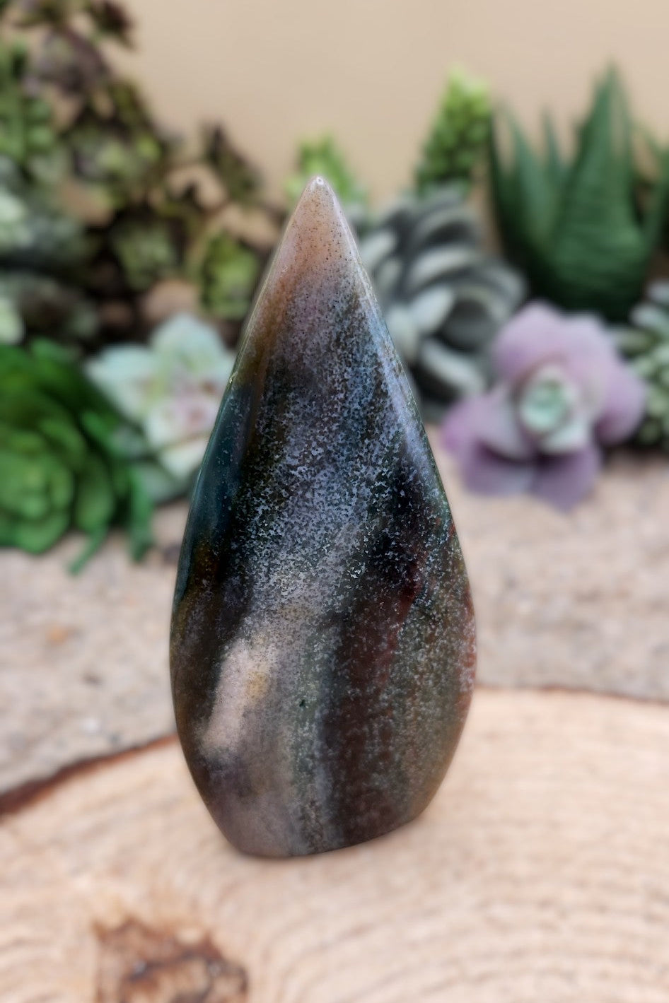 Ocean Jasper Free Form Flame