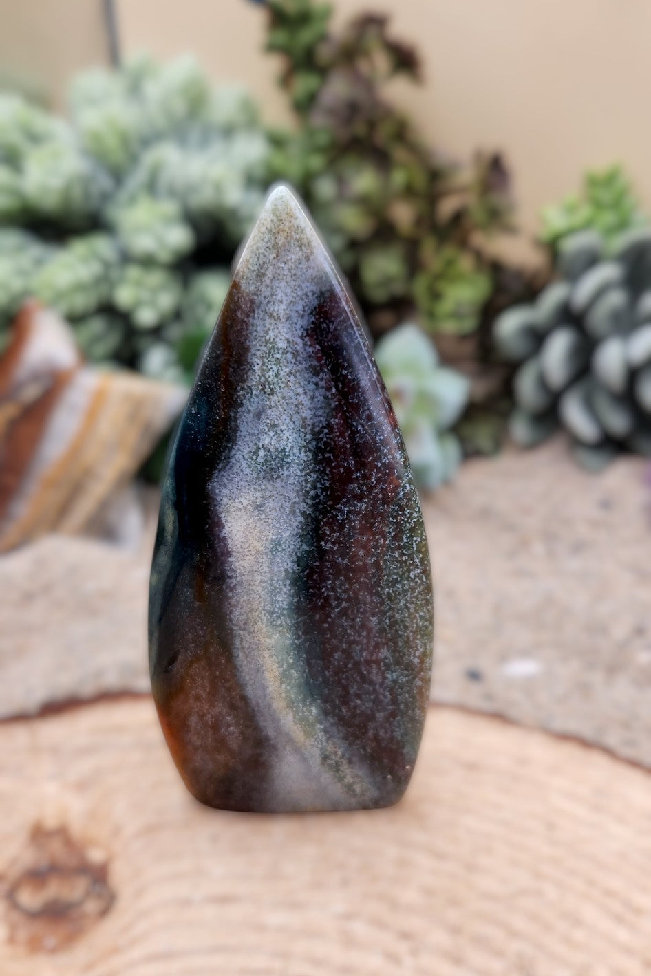 Ocean Jasper Free Form Flame