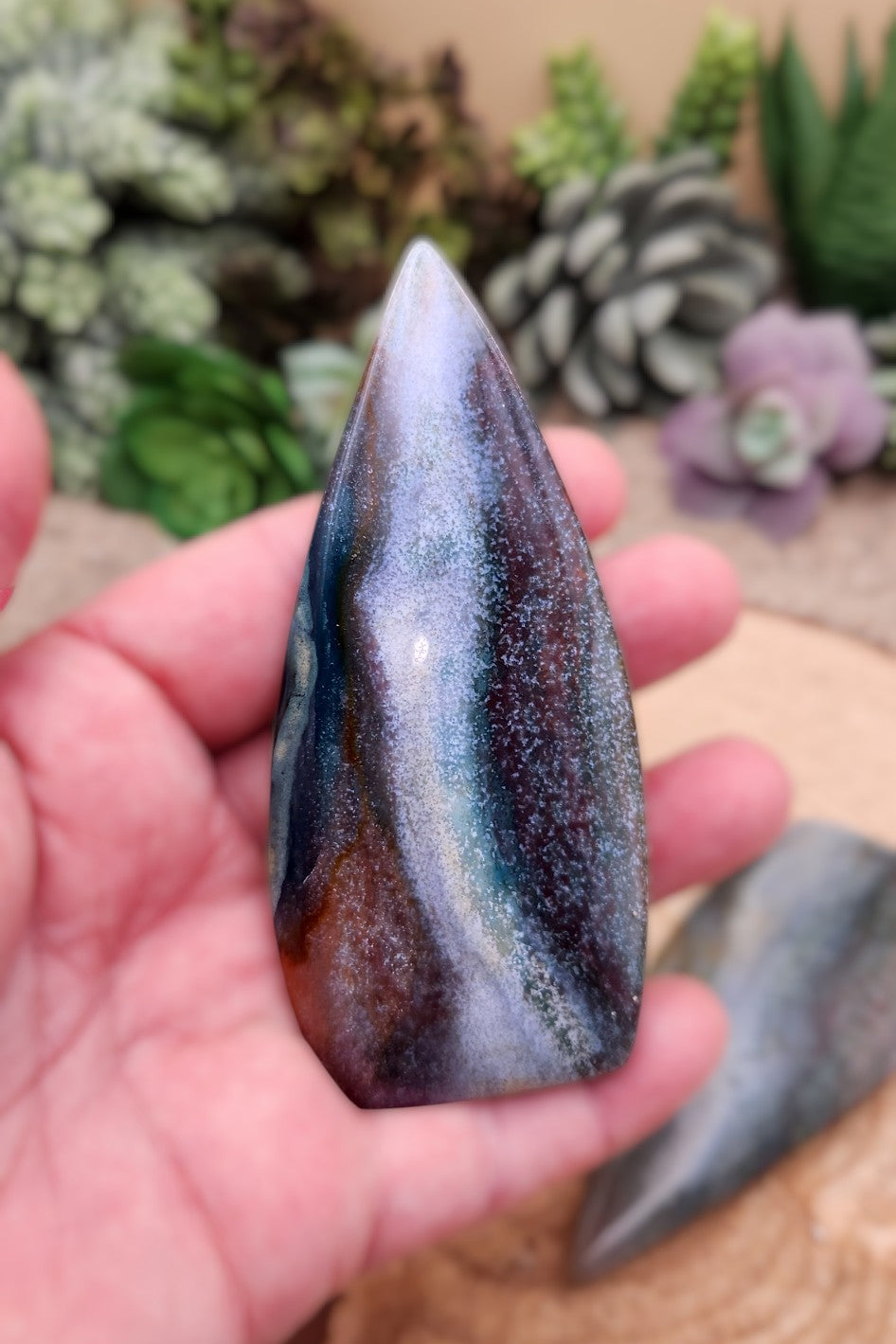 Ocean Jasper Free Form Flame