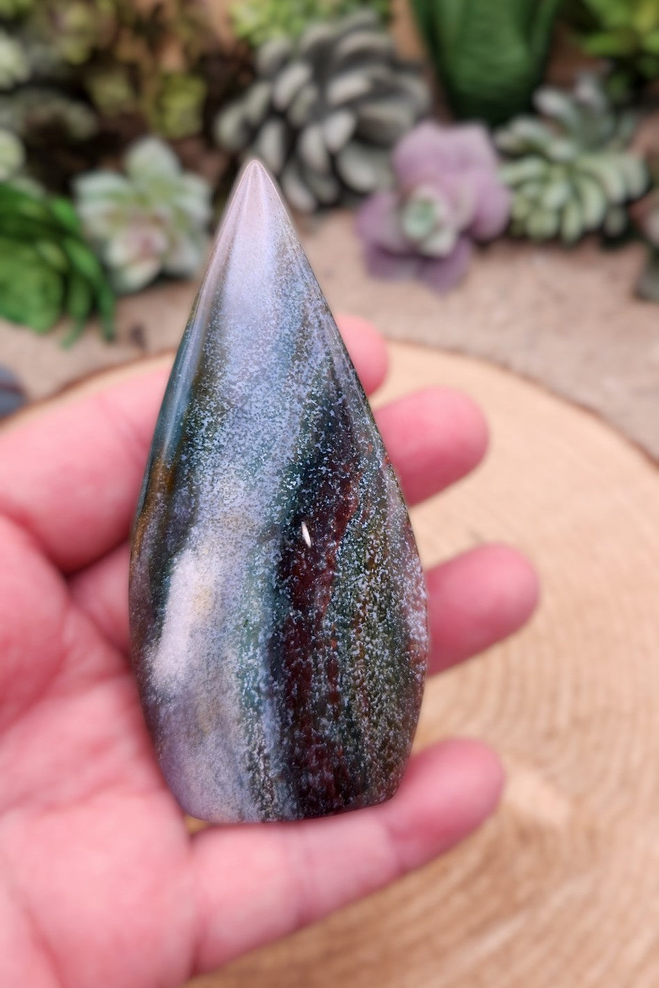 Ocean Jasper Free Form Flame