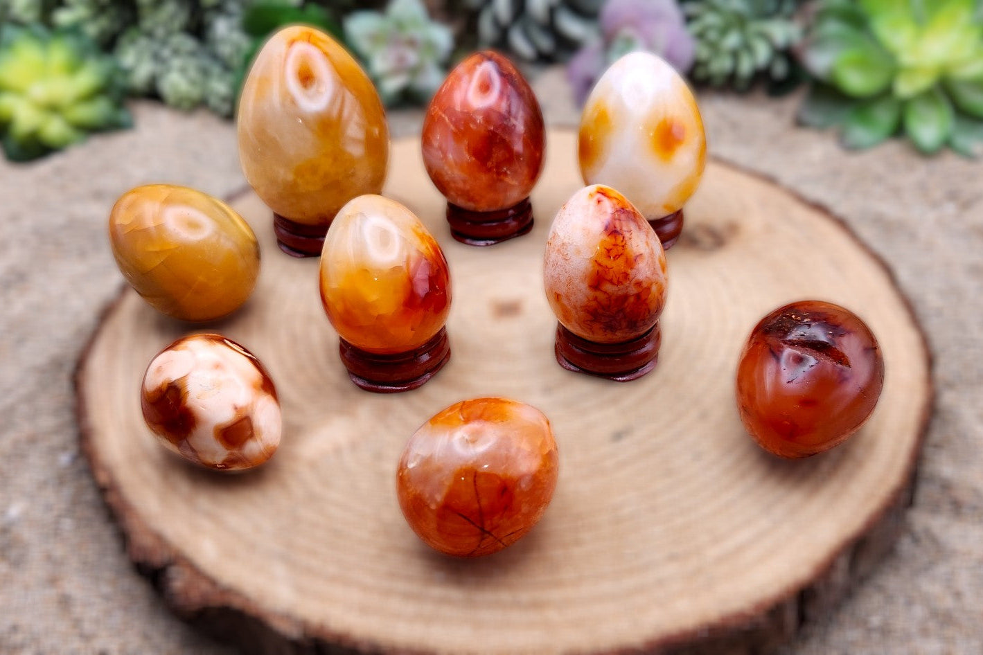 Carnelian Crystal Eggs