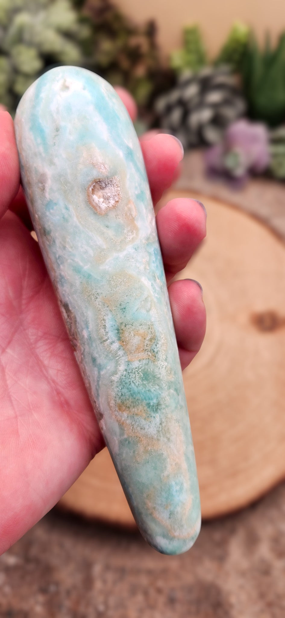 Caribbean Calcite Wand
