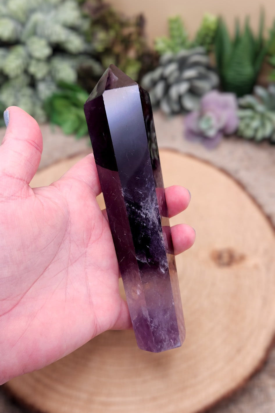 Large Dark Purple Amethyst Scepter