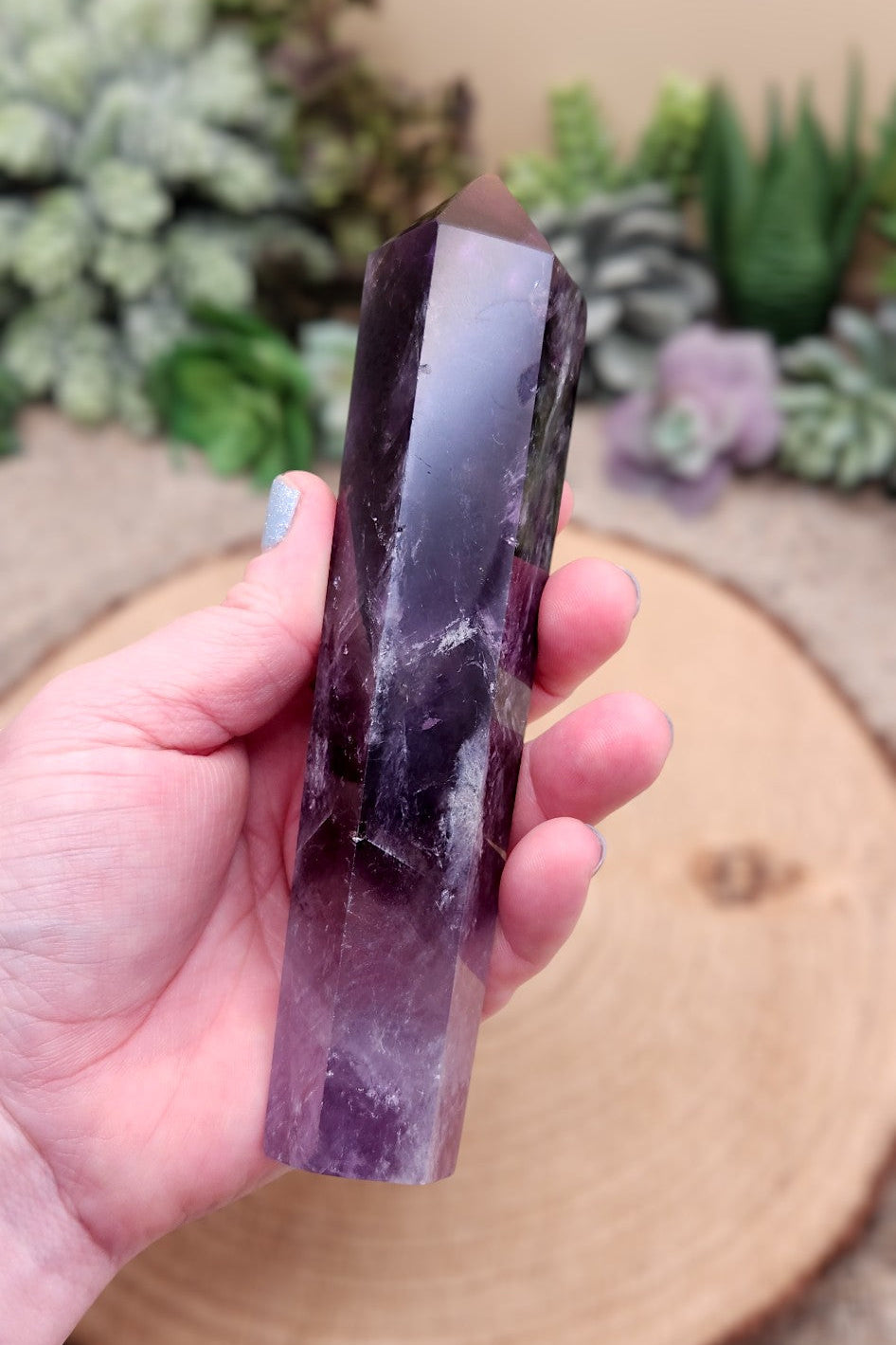Large Dark Purple Amethyst Scepter