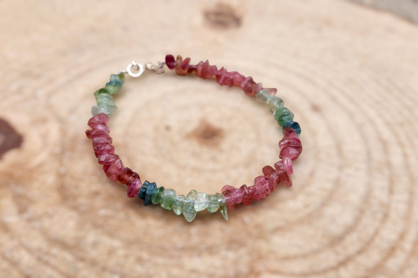 Rainbow Tourmaline Bracelet - Gem Quality