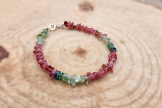 Rainbow Tourmaline Bracelet - Gem Quality