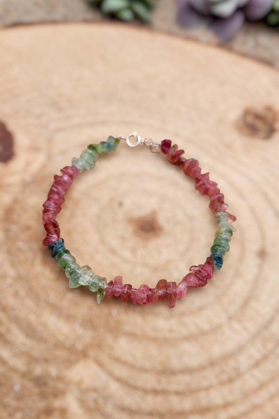 Rainbow Tourmaline Bracelet - Gem Quality