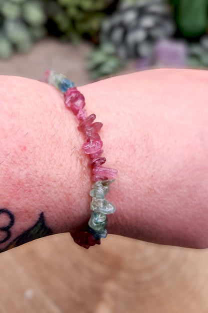 Rainbow Tourmaline Bracelet - Gem Quality
