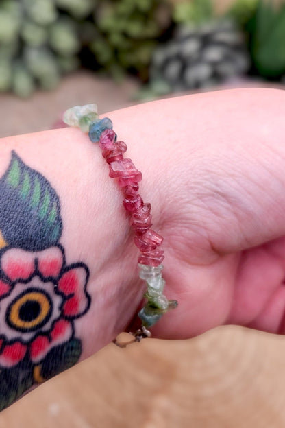 Rainbow Tourmaline Bracelet - Gem Quality