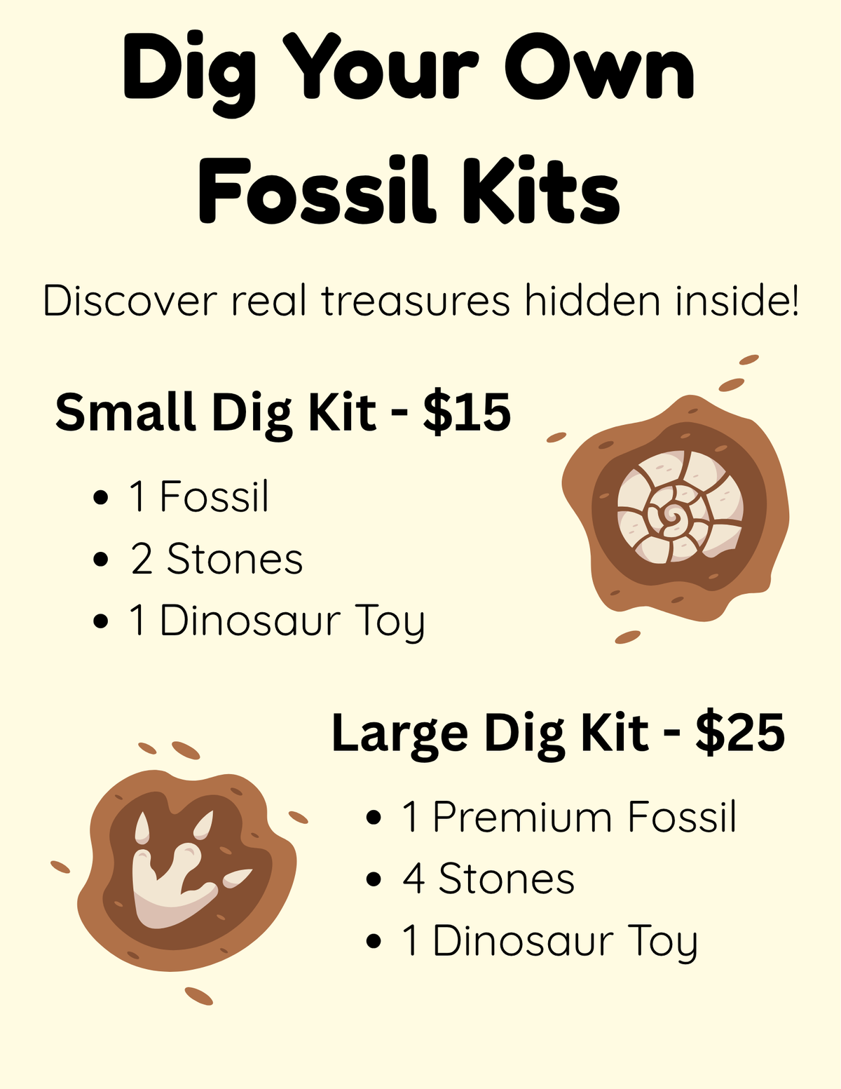Dig Your Own Fossil Kits
