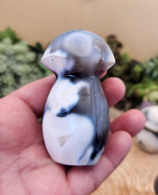 Orca Agate Mushroom