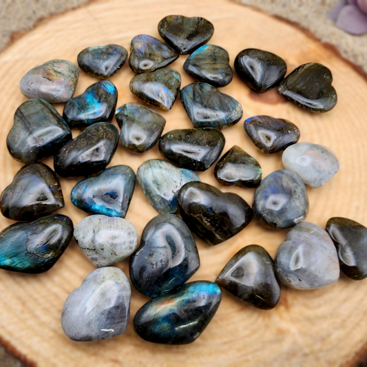 Small Labradorite Heart