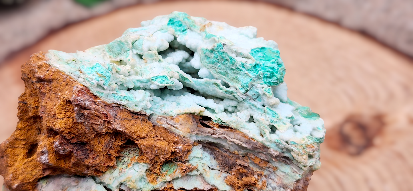 Large Raw Garnierite Stone: Green Moonstone Nickel Ore, 4"