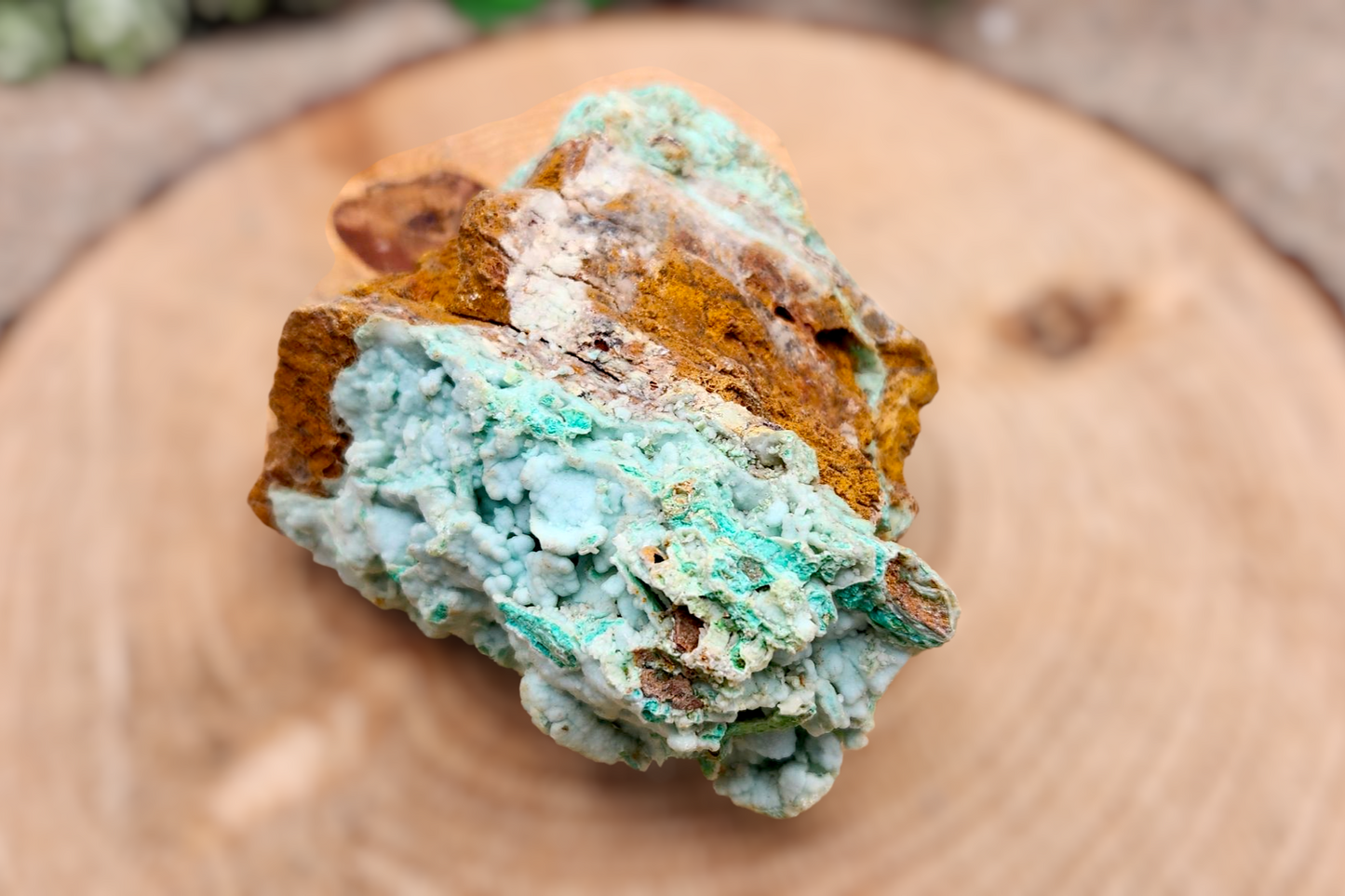 Large Raw Garnierite Stone: Green Moonstone Nickel Ore, 4"