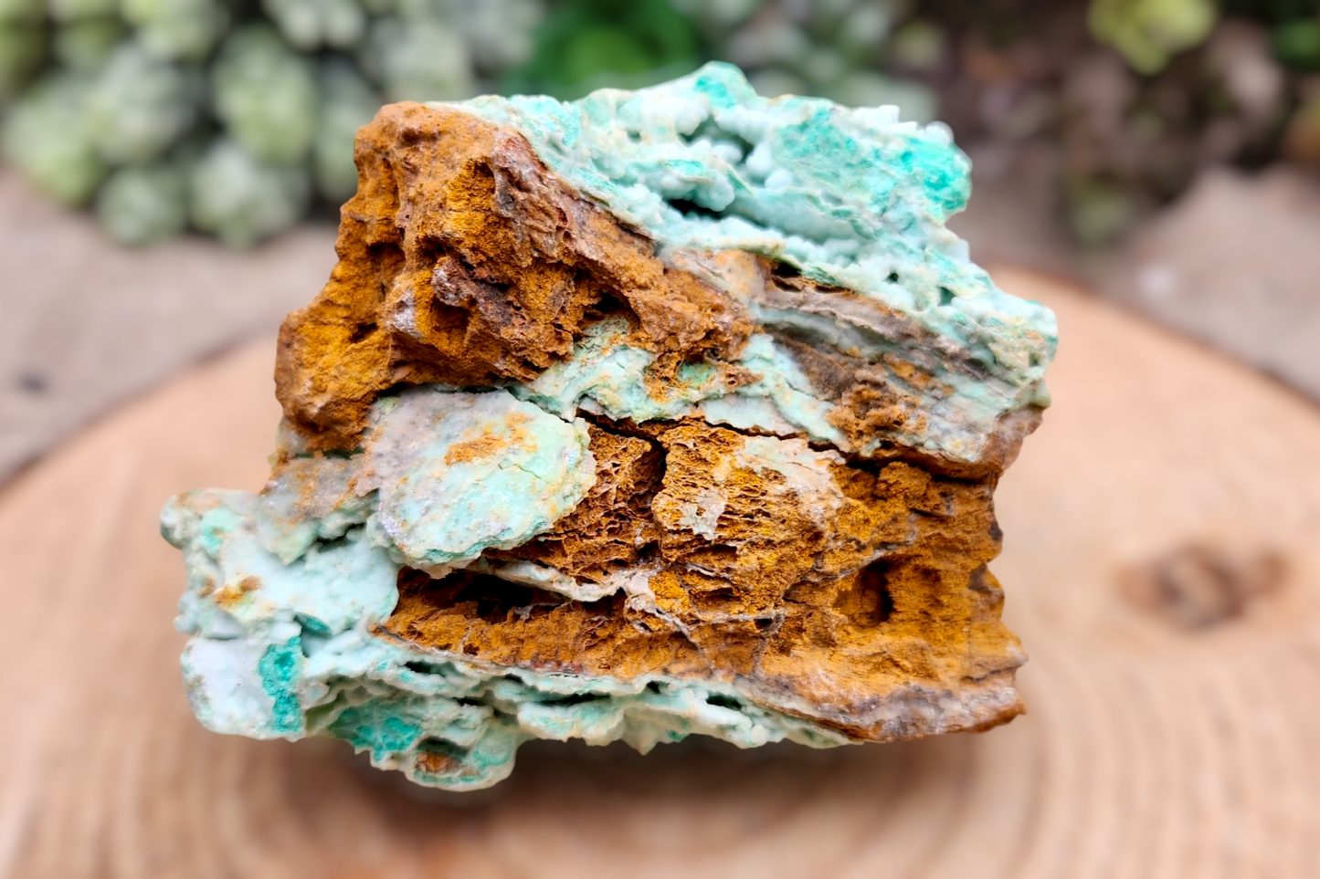 Large Raw Garnierite Stone: Green Moonstone Nickel Ore, 4"