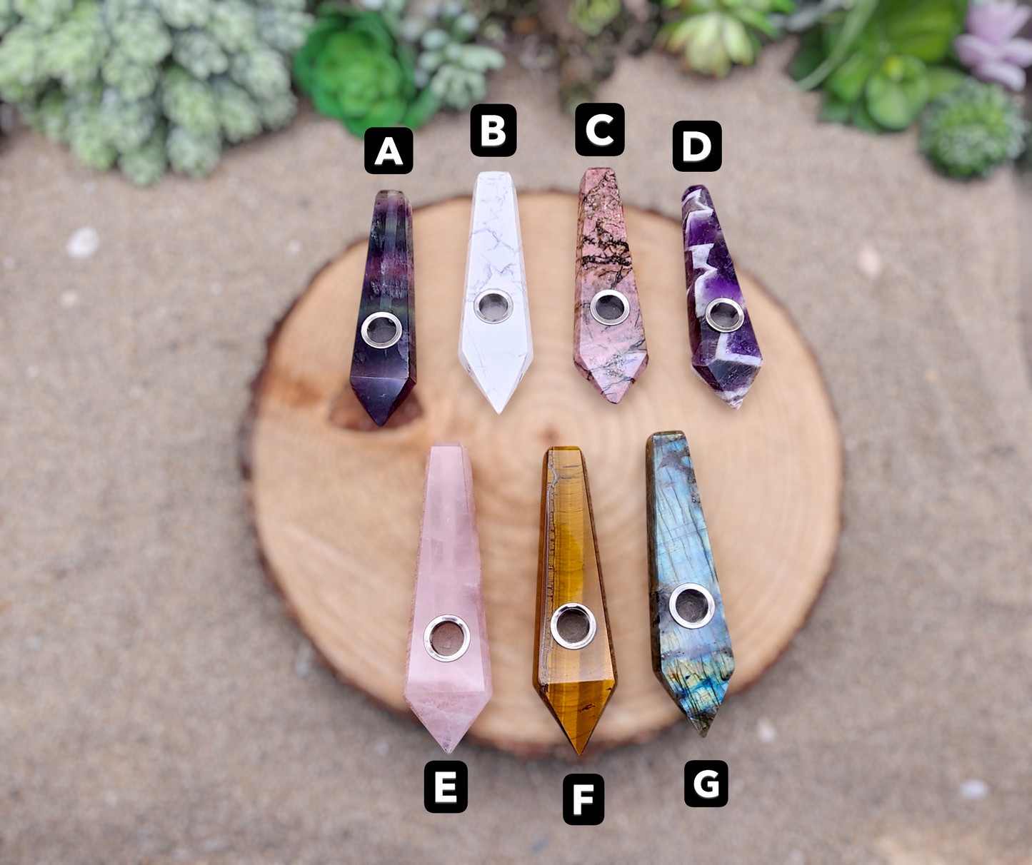 Gemstone Smoking Pipes