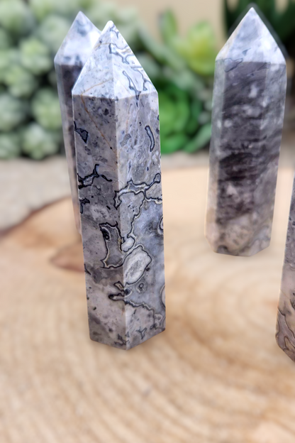 Crazy Lace Agate Tower