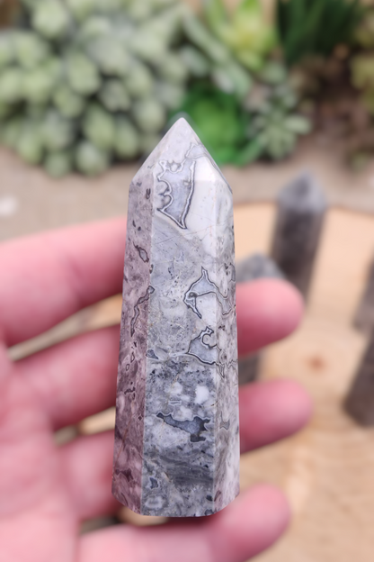 Crazy Lace Agate Tower