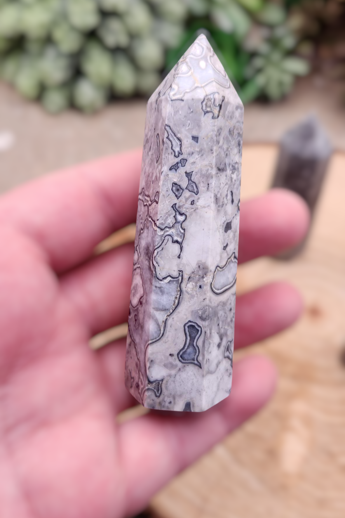 Crazy Lace Agate Tower