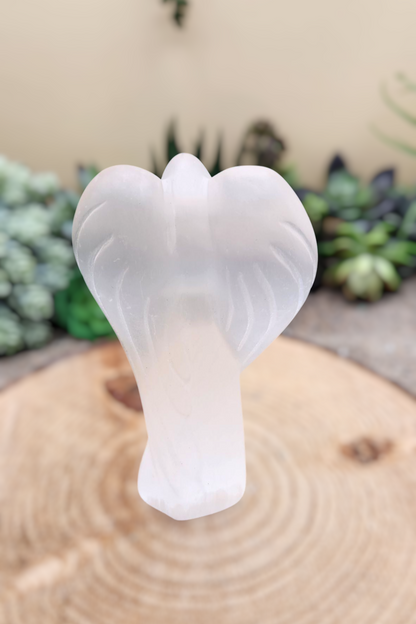 Selenite Angel Figurine