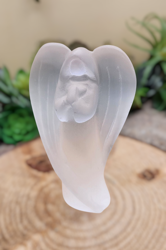 Selenite Angel Figurine