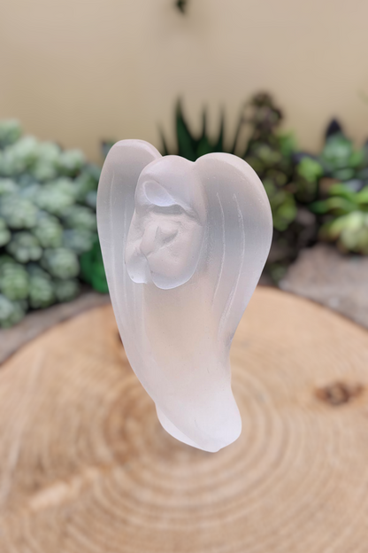 Selenite Angel Figurine