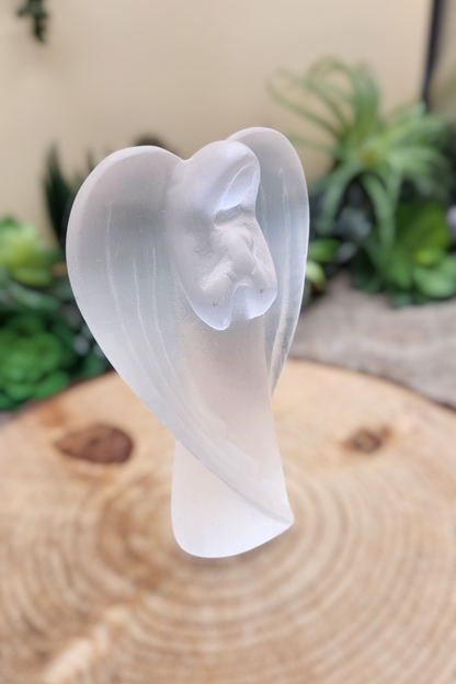 Selenite Angel Figurine
