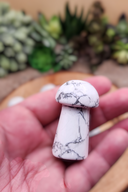 Howlite Mushroom Carving