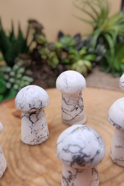 Howlite Mushroom Carving
