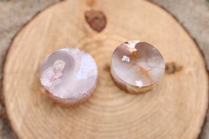 Blossom Agate Crystal Disc