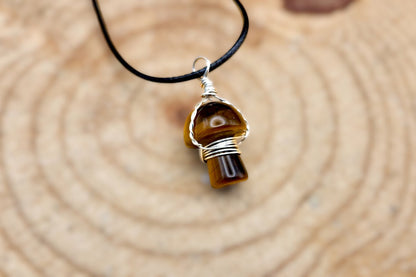 Gemstone Mushroom Necklace