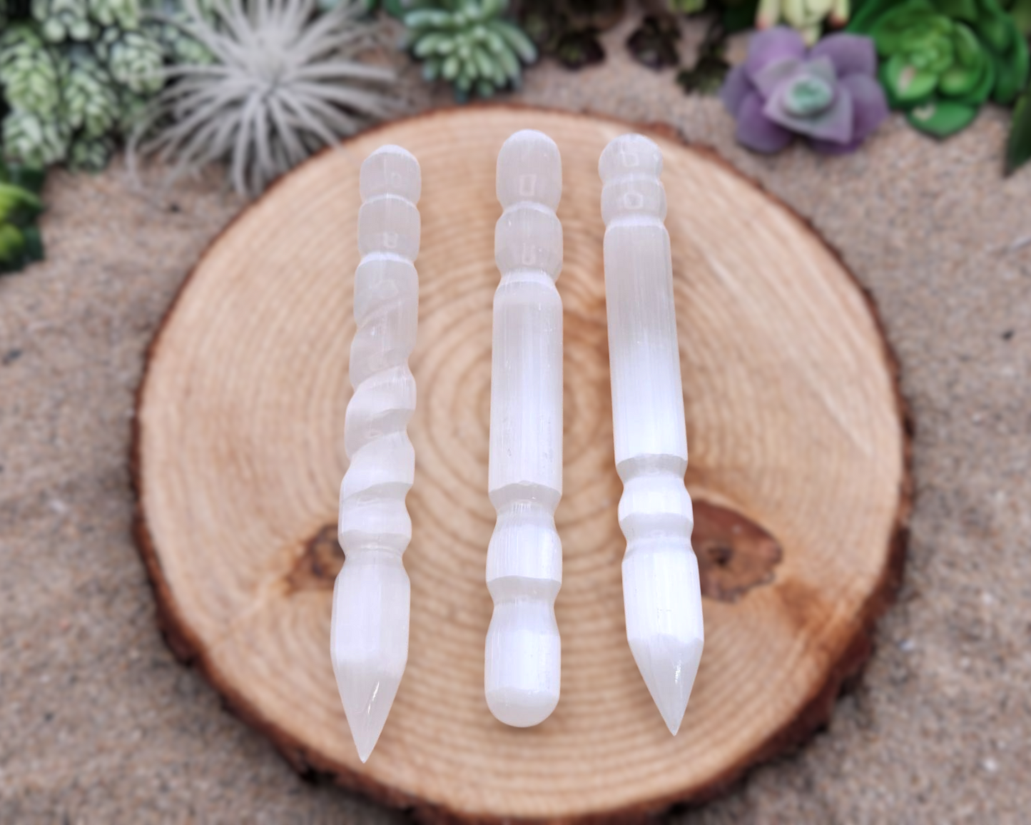 Selenite Wands