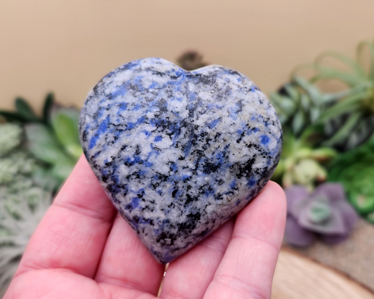 Speckled Sodalite Heart