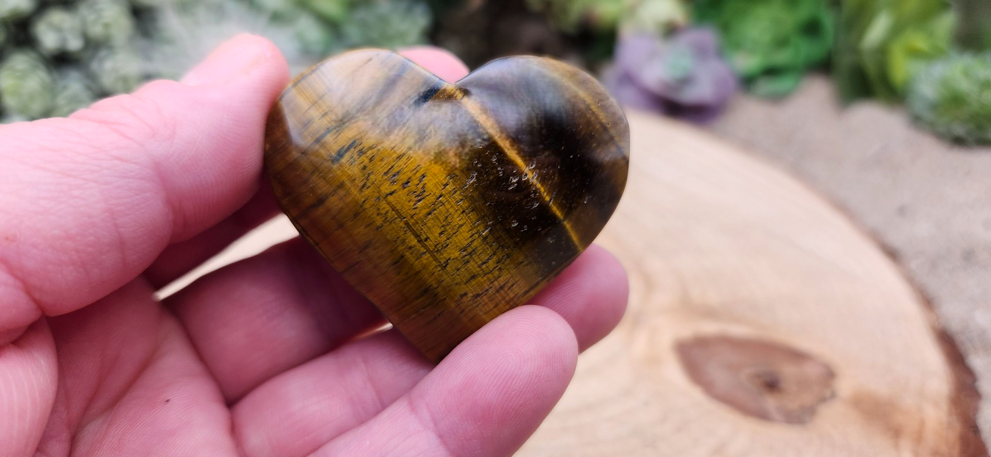 Tiger Eye Heart