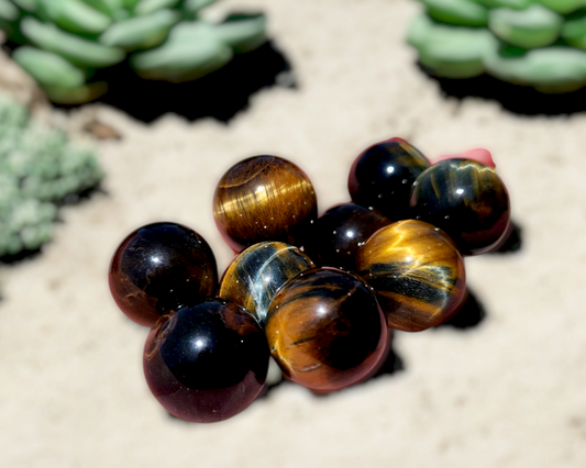 Tiger Eye Spheres